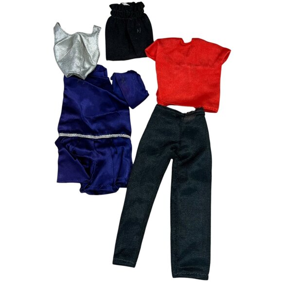 Vintage Barbie-size Doll Clothing Lot With Dresses Tops & Pants Set - Picture 2 of 5